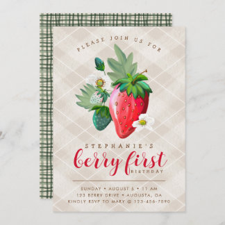 Strawberry Theme, erster Geburtstag, Kindergeburts