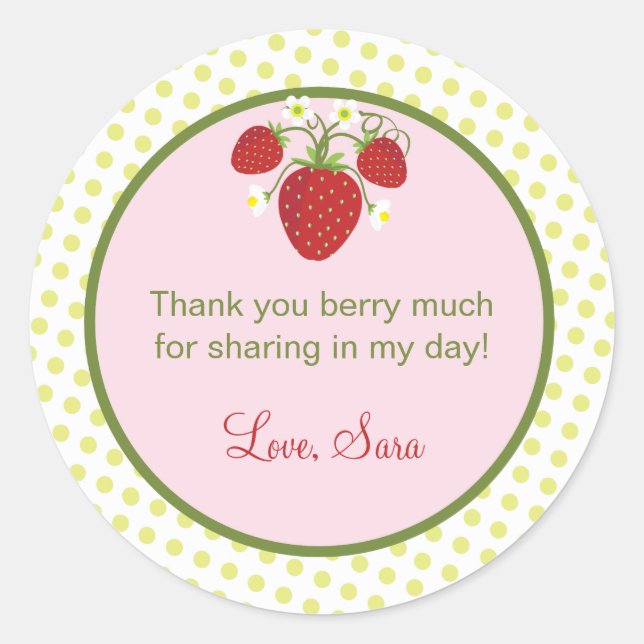 Strawberry Theme Fevor Sticker (Vorderseite)