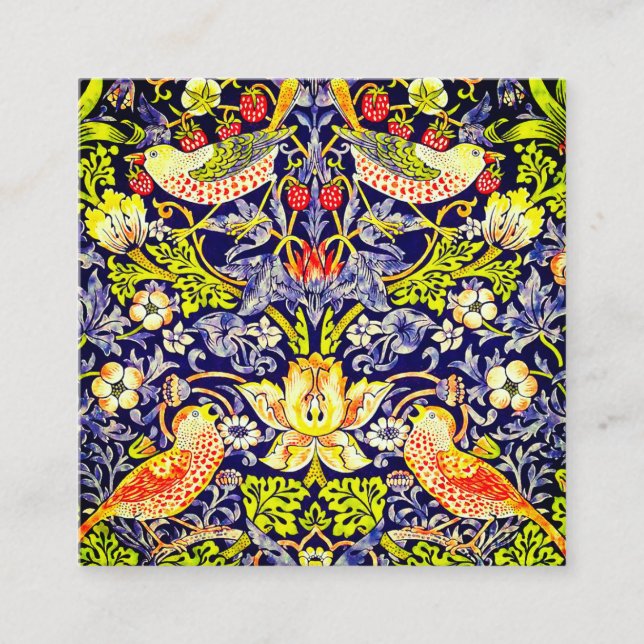 Strawberry Thief Birds William Morris Begleitkarte (Vorderseite)