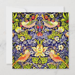 Strawberry Thief Birds William Morris Einladung