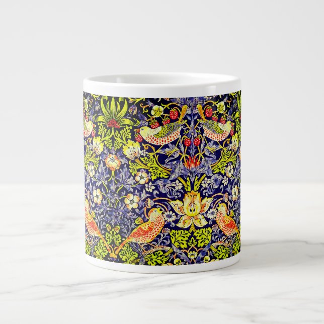 Strawberry Thief Birds William Morris Jumbo-Tasse (Vorderseite)