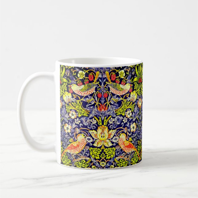 Strawberry Thief Birds William Morris Kaffeetasse (Links)