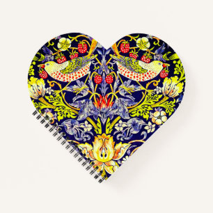 Strawberry Thief Birds William Morris Notizbuch