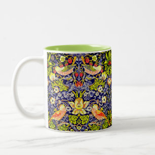 Strawberry Thief Birds William Morris Zweifarbige Tasse