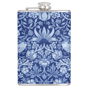 Strawberry Thief Blue Monotone, William Morris Flachmann
