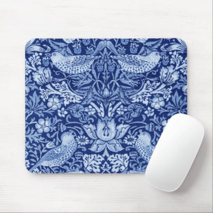 Strawberry Thief Blue Monotone, William Morris Mousepad