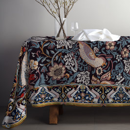 Strawberry Thief Blue William Morris Pattern Tischdecke
