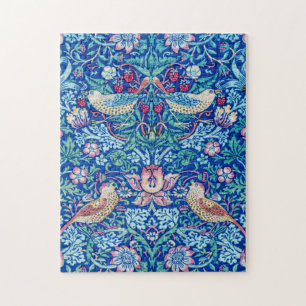 Strawberry Thief Blue, William Morris Puzzle