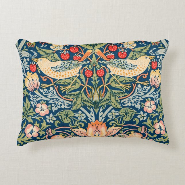 Strawberry Thief ,Famous Painting Dekokissen (Vorderseite)