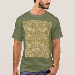 Strawberry Thief Gold, William Morris T-Shirt