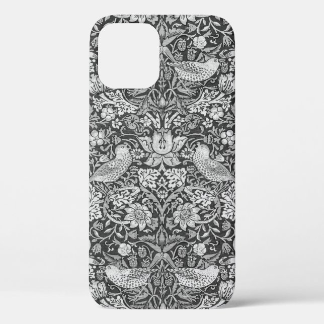 Strawberry Thief Gray, William Morris Case-Mate iPhone Hülle (Rückseite)