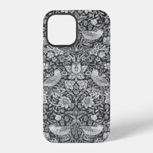 Strawberry Thief Gray, William Morris iPhone 12 Hülle