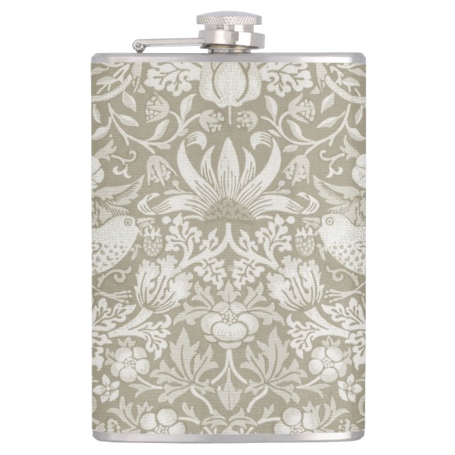 Strawberry Thief Ivory, William Morris Flachmann (Vorderseite)