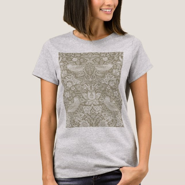 Strawberry Thief Ivory, William Morris T-Shirt (Vorderseite)