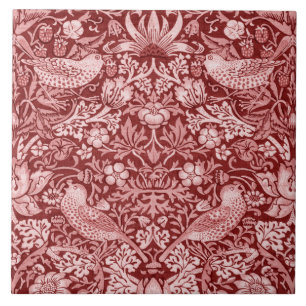 Strawberry Thief Maroon, William Morris Fliese