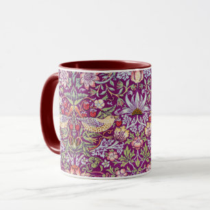 Strawberry Thief Red, William Morris Tasse