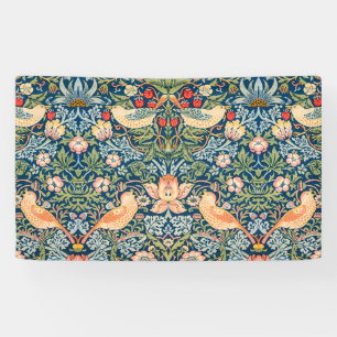 Strawberry Thief (von William Morris) Banner
