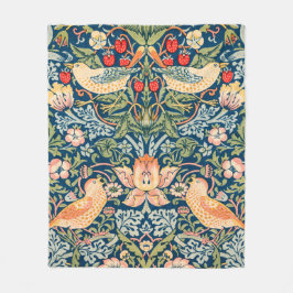 Strawberry Thief (von William Morris) Fleecedecke