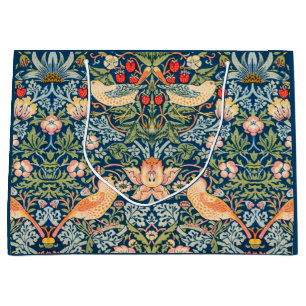 Strawberry Thief (von William Morris) Große Geschenktüte