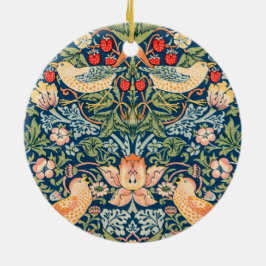 Strawberry Thief (von William Morris) Keramik Ornament