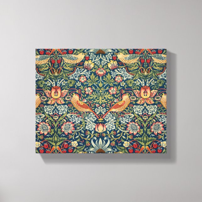 Strawberry Thief von William Morris Leinwanddruck (Vorderseite)