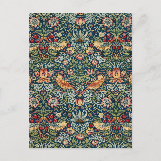 Strawberry Thief von William Morris Postkarte (Vorderseite)