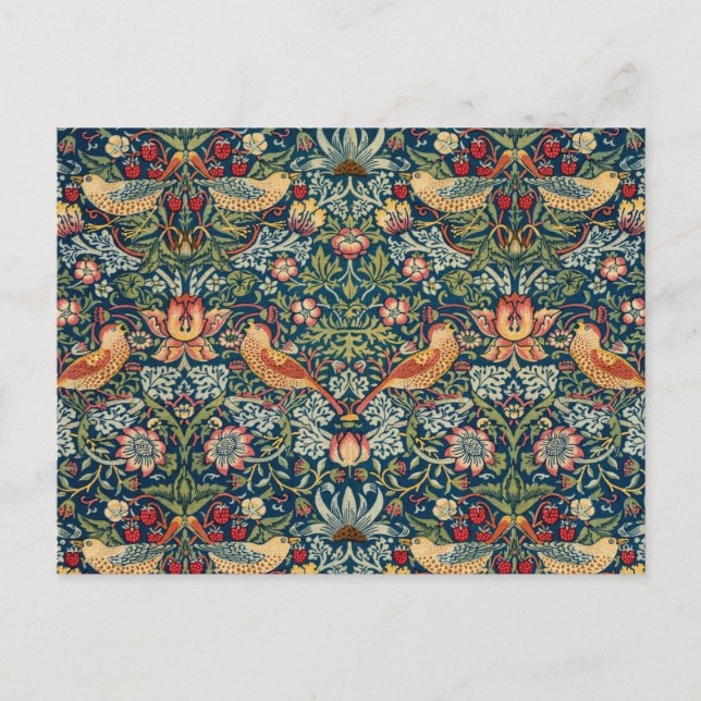Strawberry Thief von William Morris Postkarte (Vorderseite)