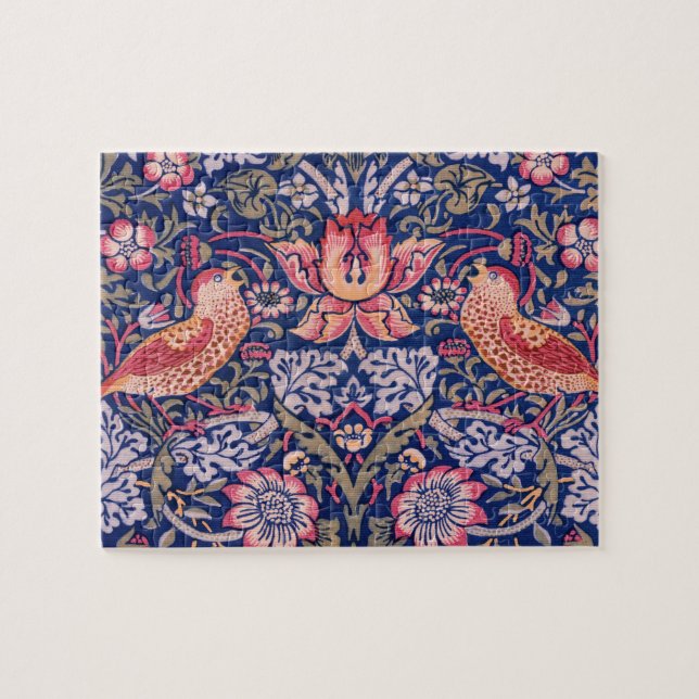Strawberry Thief von William Morris Puzzle (Horizontal)