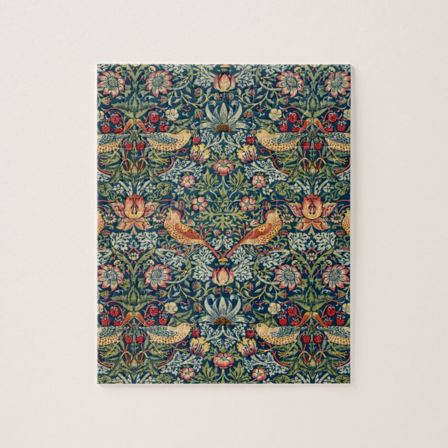 Strawberry Thief von William Morris Puzzle (Vertikal)