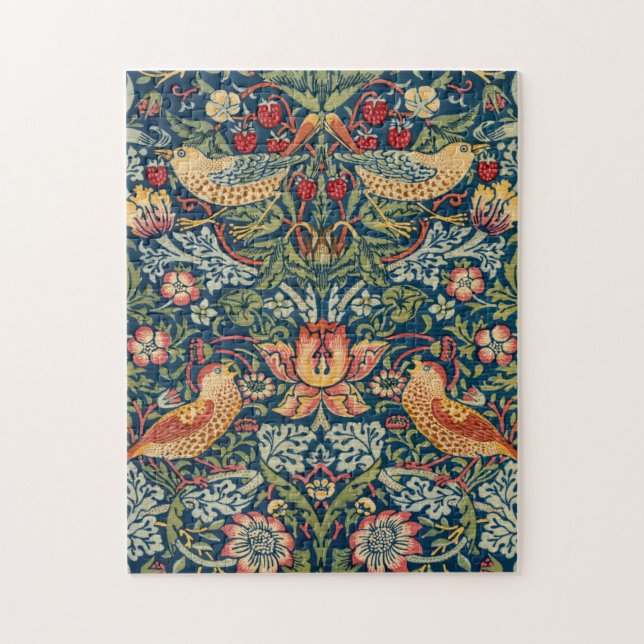 Strawberry Thief von William Morris Puzzle (Vertikal)