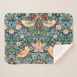 Strawberry Thief (von William Morris) Sherpadecke