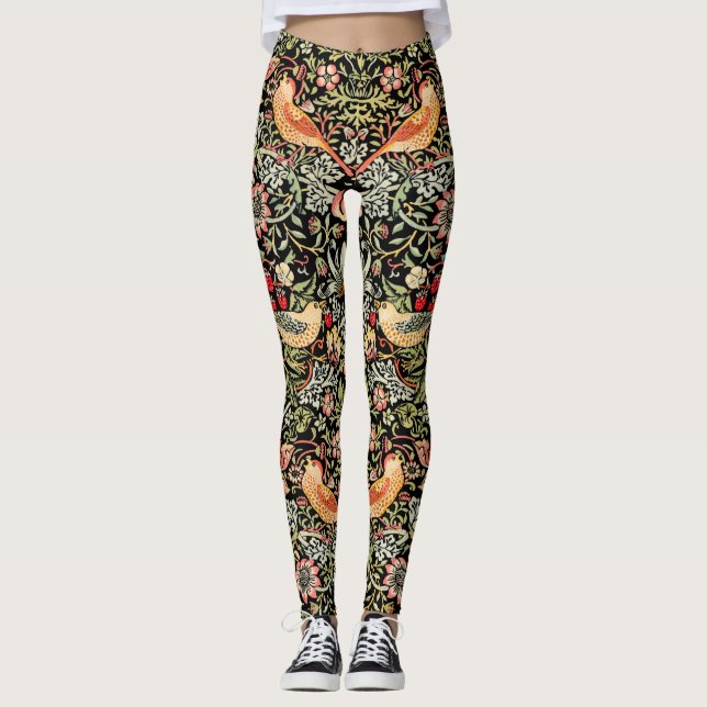 Strawberry Thief WIlliam Morris Leggings (Vorderseite)