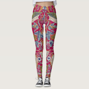 Strawberry Thief, William Morris Leggings