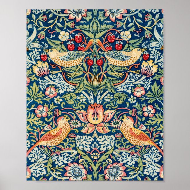 Strawberry Thief, William Morris Poster (Vorne)
