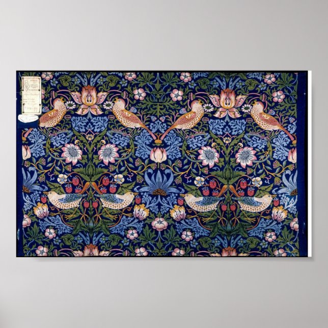 Strawberry Thief William Morris, Poster (Vorne)