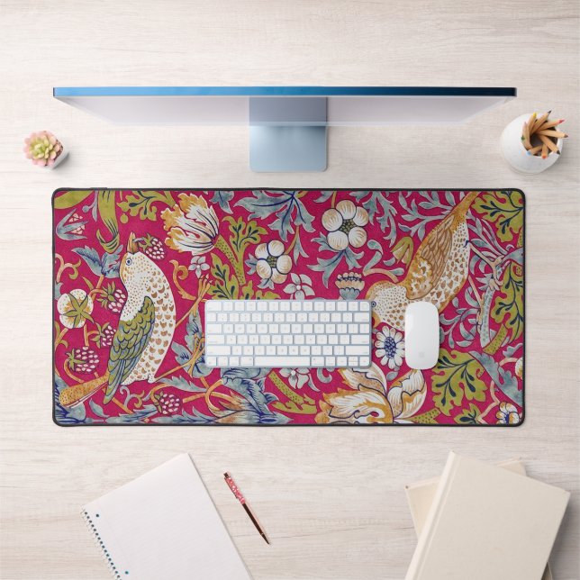 Strawberry Thief, William Morris Schreibtischunterlage (Büro 1)