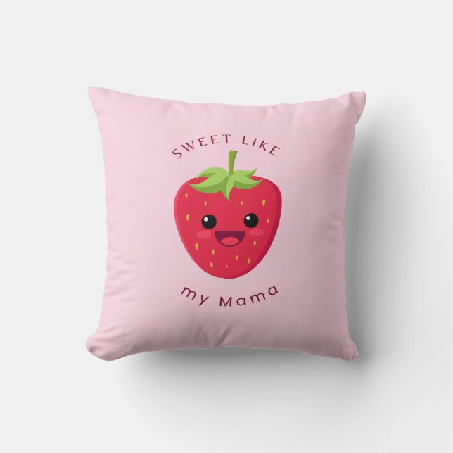 Strawberry Throw Kissen (Vorderseite)