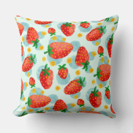 Strawberry Throw Kissen