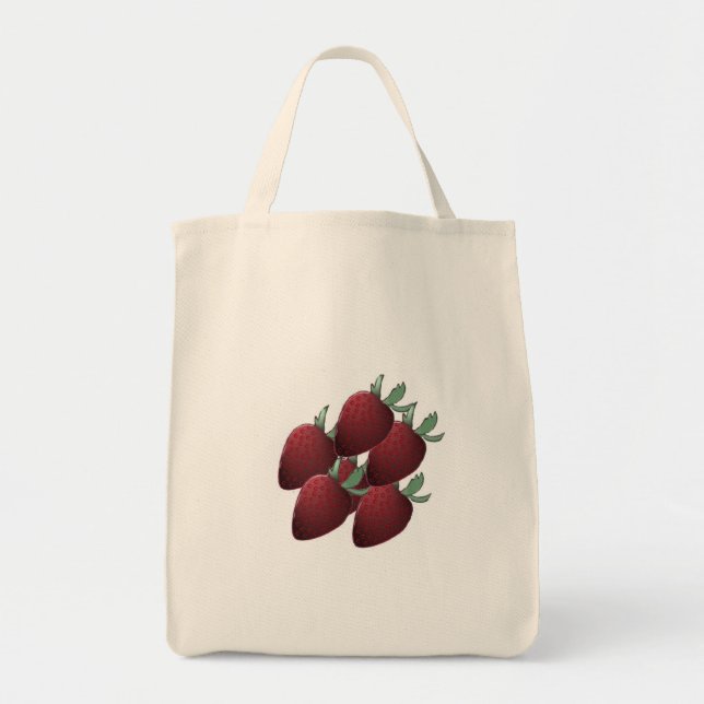 Strawberry Tote Bag Tragetasche (Vorne)