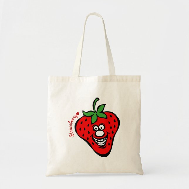 Strawberry *Tote Bag Tragetasche (Vorne)