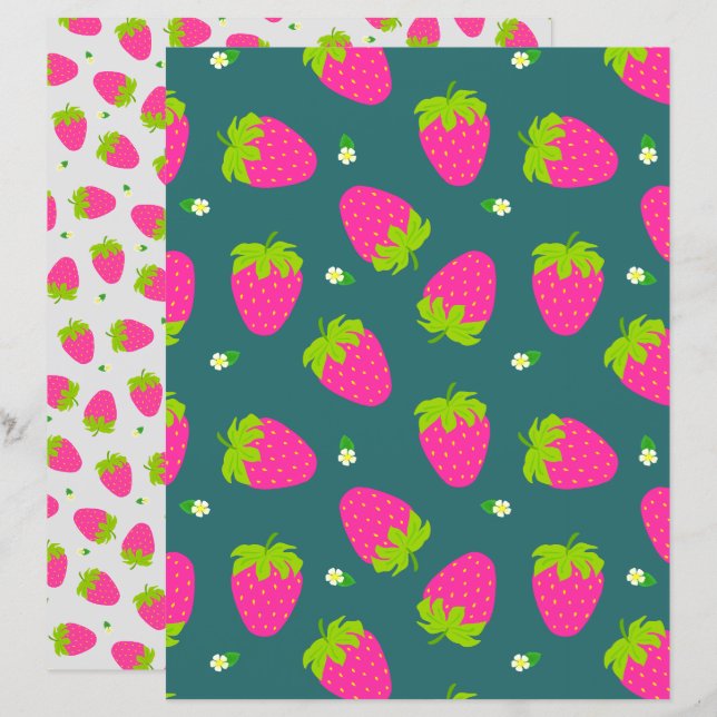 Strawberry Turquoise Blue (Vorne/Hinten)