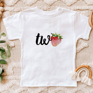 Strawberry TWO Geburtstag Baby T-shirt