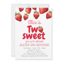 Strawberry Two Sweet 2. Geburtstag