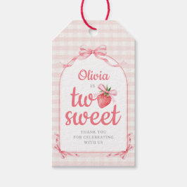 Strawberry Two Sweet Girl 2nd Birthday Geschenkanhänger