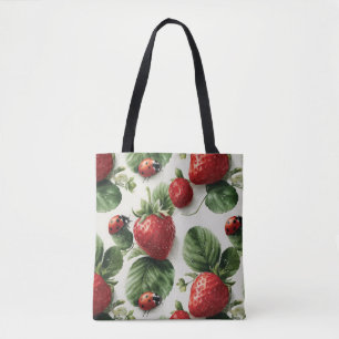 Strawberry und Ladybug Seamless Pattern