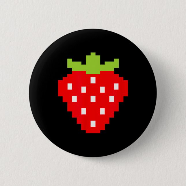 Strawberry Video Game Player 1 Button (Vorderseite)