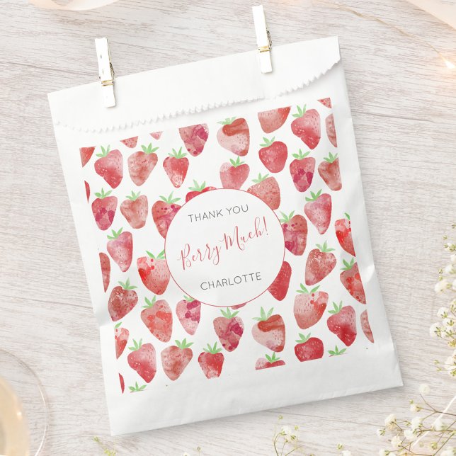 Strawberry Vielen Dank Geschenktütchen (Von Creator hochgeladen)