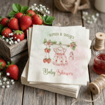 Strawberry Vintag Girl Baby Dusche