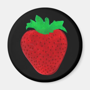 Strawberry Vintag Look Magnet