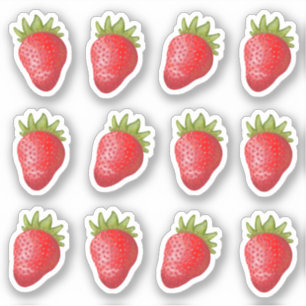 Strawberry Vinyl Stickers Aufkleber
